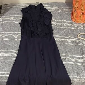 Elegant Navy Sleeveless Dress